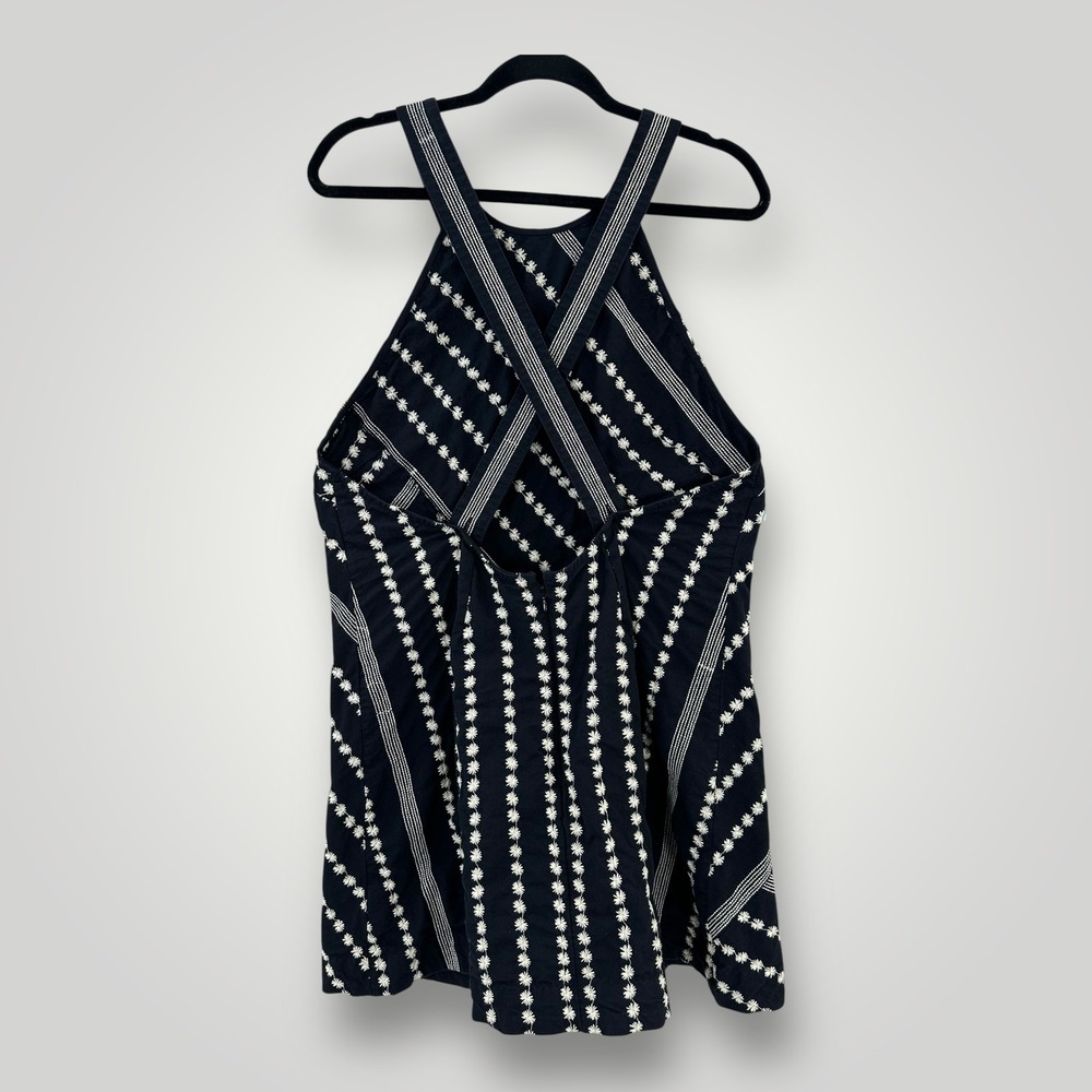 Free People JUNI Dress Womens Large Embroidered Floral Strappy Sundress Boho - Picture 2 of 9